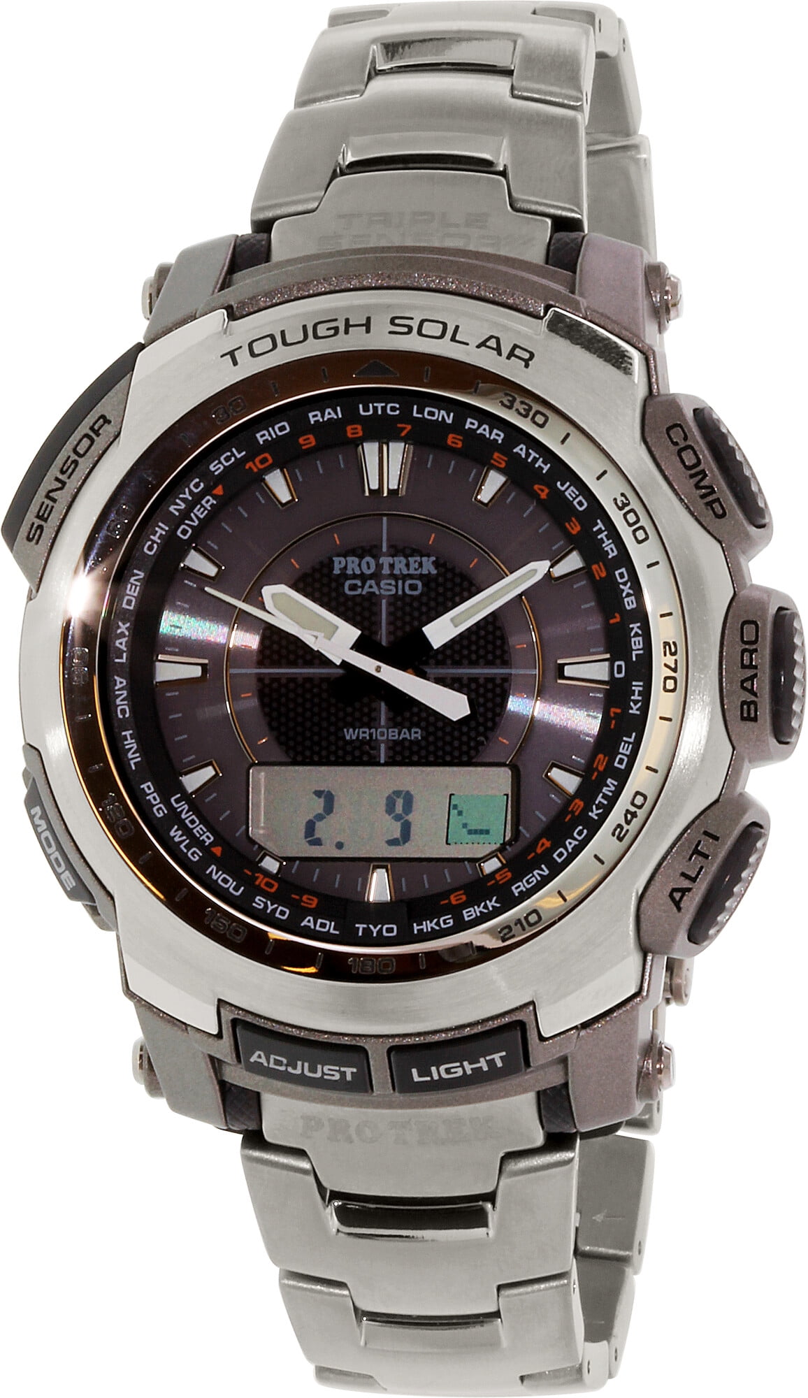 Casio Men's Protrek PRG510T-7 Silver Titanium Japanese Quartz Sport Watch
