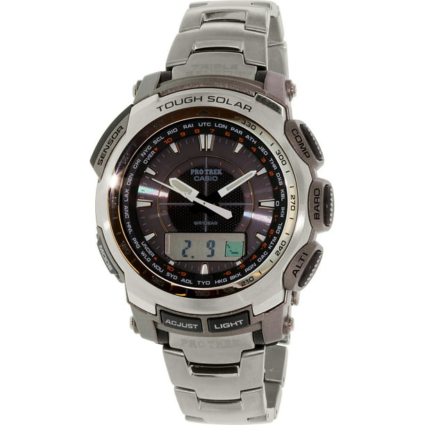 Casio Men's Protrek PRG510T-7 Silver Titanium Quartz Sport Watch