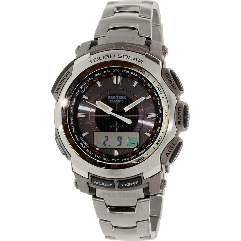 Casio Men's Protrek PRG510T-7 Silver Titanium Japanese Quartz Sport Watch 