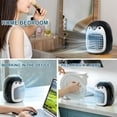 thumbnail image 2 of Lindo pingüino ventilador de aire acondicionado portátil, enfriador de aire inalámbrico USB recargable, espacio personal mini evaporativo, silencioso 3 velocidades humidificador ventilador de niebla Namotu LRWJ797, 2 of 6