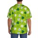 thumbnail image 3 of Balery St Patrick's Day7 Camisa Casual de Manga Corta con Botones para Hombre, Texturizada, Estilo Cubano, para Playa, Verano-XX-Large, 3 of 5
