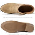thumbnail image 5 of Ecetana Ankle Cowboy Boots for Women Cowgirl Short Boots Chunky Heels Western Booties, 5 of 7