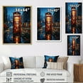thumbnail image 4 of Designart "Urban Icon Red Telephone Booth I" Cityscapes Wall Art Living Room, 4 of 5