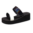 thumbnail image 2 of LSLJS Chaussures de Mode pour Femmes Décontractées à Bout Rond à Talon Compensé Pantoufles Sandales, Pantoufles pour Femmes, 2 of 7