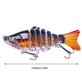 thumbnail image 4 of Cebo para peces de 7 segmentos con anzuelo Swimbait multiarticulado de 7 segmentos Cebo para peces de 10 cm Señuelos de pesca segmentados de acción de natación, 4 of 7
