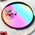 thumbnail image 4 of bedienty Assiette à Bijoux Collier Bracelet Plateau de Cosmétiques Décoration Collation Fruit Gâteau Rangement Plat Réutilisable Support de Maquillage Coloré, 4 of 6