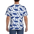 thumbnail image 3 of Qekee Whale Classic Fit T-Shirt Men's Shirt Men's Tight Short Sleeves for Exercise, Running, Mountaineering - Whale, 3 of 9