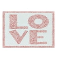 thumbnail image 1 of Love Cutting Board, Word Love with Floral Ornament Nature Inspiration Valentines Day Illustration, Decorative Tempered Glass Cutting and Serving Board, Large Size, Vermilion White, by Ambesonne, 1 of 1