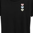 thumbnail image 3 of Instant Message - Gingham Hearts - Women's Short Sleeve Graphic T-Shirt, 3 of 6
