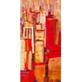 thumbnail image 2 of Gardner, Jennifer 18x32 Gold Ornate Wood Framed with Double Matting Museum Art Print Titled - Pink City Sunrise II, 2 of 4