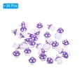 thumbnail image 3 of Unique Bargains Resin Pendants Drops, 30 Pack Mushroom Shape Mini Pendant for Jewelry Making DIY, Purple, 3 of 6