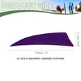 thumbnail image 2 of Uxcell Arrow Vanes Turkey Archery Arrows Feather Fletching Left Wing Fit for Hunting Target Shooting Purple 3 Inch, 25Pcs, 2 of 5