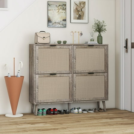 16 Pair Shoe Storage Cabinet