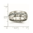 thumbnail image 6 of Chisel Stainless Steel Brushed and Polished Braided 8mm Band, 6 of 7
