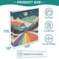 thumbnail image 3 of FORMRS 3 Ring Binder with Pockets 1.5" D-Rings Clip Board 200 Sheets Capacity, Colorful Road at Night, 3 of 8