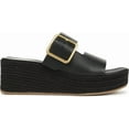 thumbnail image 2 of Franco Sarto Women's Taziana Espadrille Platform Slide Sandal Black 8.5M, 2 of 5