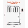 thumbnail image 6 of VEVOR Food Heat Lamp, 500W Bulbs, Commercial Food Warmer Light, Electric Stainless Steel French Fry Heating Lamp, Free-standing, Catering Food Warming Equipment for Kitchen Buffet Restaurant, Silver, 6 of 9