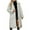 Gray, variant on Elainilye Fashion Womens Faux Fur Coat Winter Warm Faux Furry Long Coat Jacket Winter Solid V-neck Outerwear,Brown
