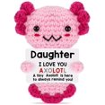 thumbnail image 1 of Juguete de peluche con forma de axolotl hecho a ganchillo para hija de mamá y papá, 1 of 7