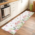 thumbnail image 2 of Runner Rug 2'x6', Pink Spring Floral Washable Non-Slip Hallway Runner Rugs, Pastoral Flowers Farmhouse Bedside Rugs Floor Mats Carpet Runners for Kitchen Bathroom Laundry Room, 2 of 8
