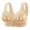 Beige-A, variant on Front Open Bras For Women Full Coverage Wirefree Bra Button Closeure Bra Nursing Underwear Bra Sports Bra