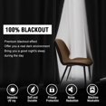 thumbnail image 2 of Turquoize 100% Blackout Classic Curtains Back Tab/Rod Pocket Window Drapes 2 Panels,42" x 84", Navy, 2 of 5