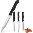 thumbnail image 1 of Steak Knives Set, Premium Stainless Steel Steak Knives Set of 4, Lightweight & Durable Steak Knife, Professional Kitchen Knife Dishwasher Safe, 1 of 5