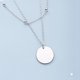 thumbnail image 3 of Gargantilla multicapa con moneda de plata, Collar Retro hecho a mano para chicas adolescentes, regalo de joyería de Navidad BANYUO  Electrónica, 3 of 5