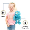 thumbnail image 2 of Marioneta de mano Silly Puppets Blue Monster de 14 pulgadas de alto, 2 of 5