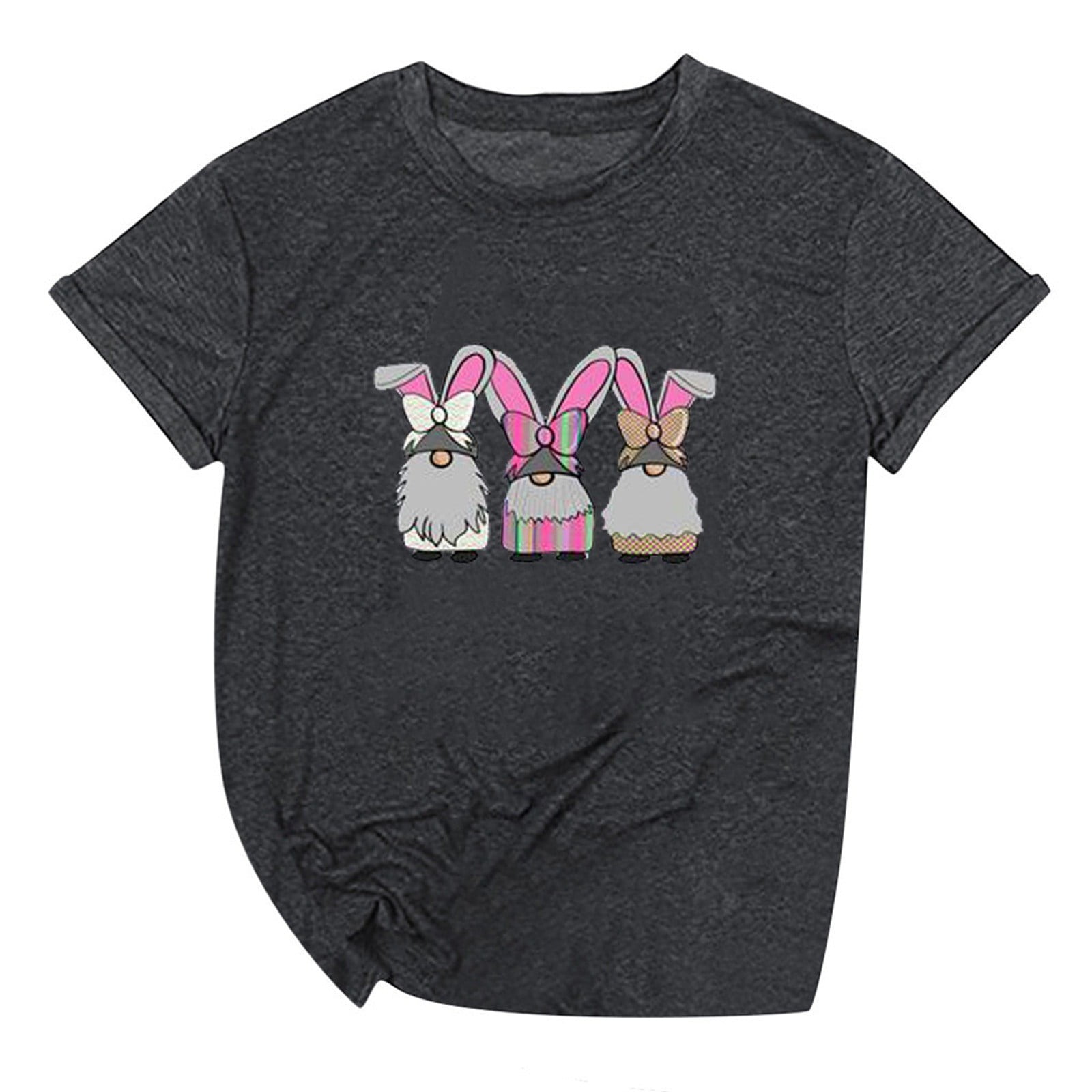 kakina CMSX Easter Tops for Women, Women's Easter print Fashion Short