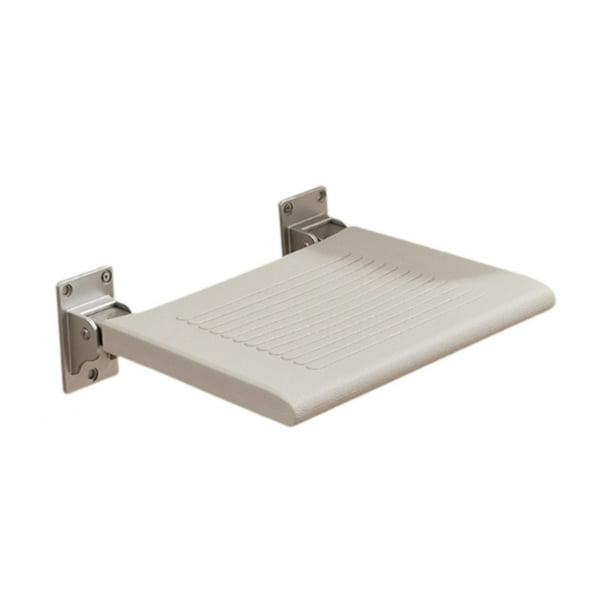 Asiento de ducha plegable para montaje en pared, taburete de baño, banco de ducha plegable estable para ducha interior del hogar para personas con Gris