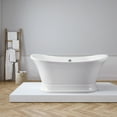 thumbnail image 5 of 60" Streamline N200CH Soaking Freestanding Tub and Tray With External Drain, 5 of 9