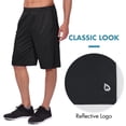 thumbnail image 6 of BALEAF Men's 11'' Basketball Shorts Gym Shorts Long Athletic with Zipper Pockets Lightweight Black Size S, 6 of 7