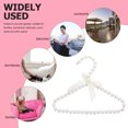 thumbnail image 3 of 2 PCS Display Shelf Baby Coat Hangers Puppy Clothes Plastic Pet Cat Stand White Metal, 3 of 6