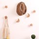 thumbnail image 4 of Gancho de pared de madera maciza sin perforaciones Gancho de pared para pasillo Perchero Capucha Estrella Luna Creativo, 4 of 5