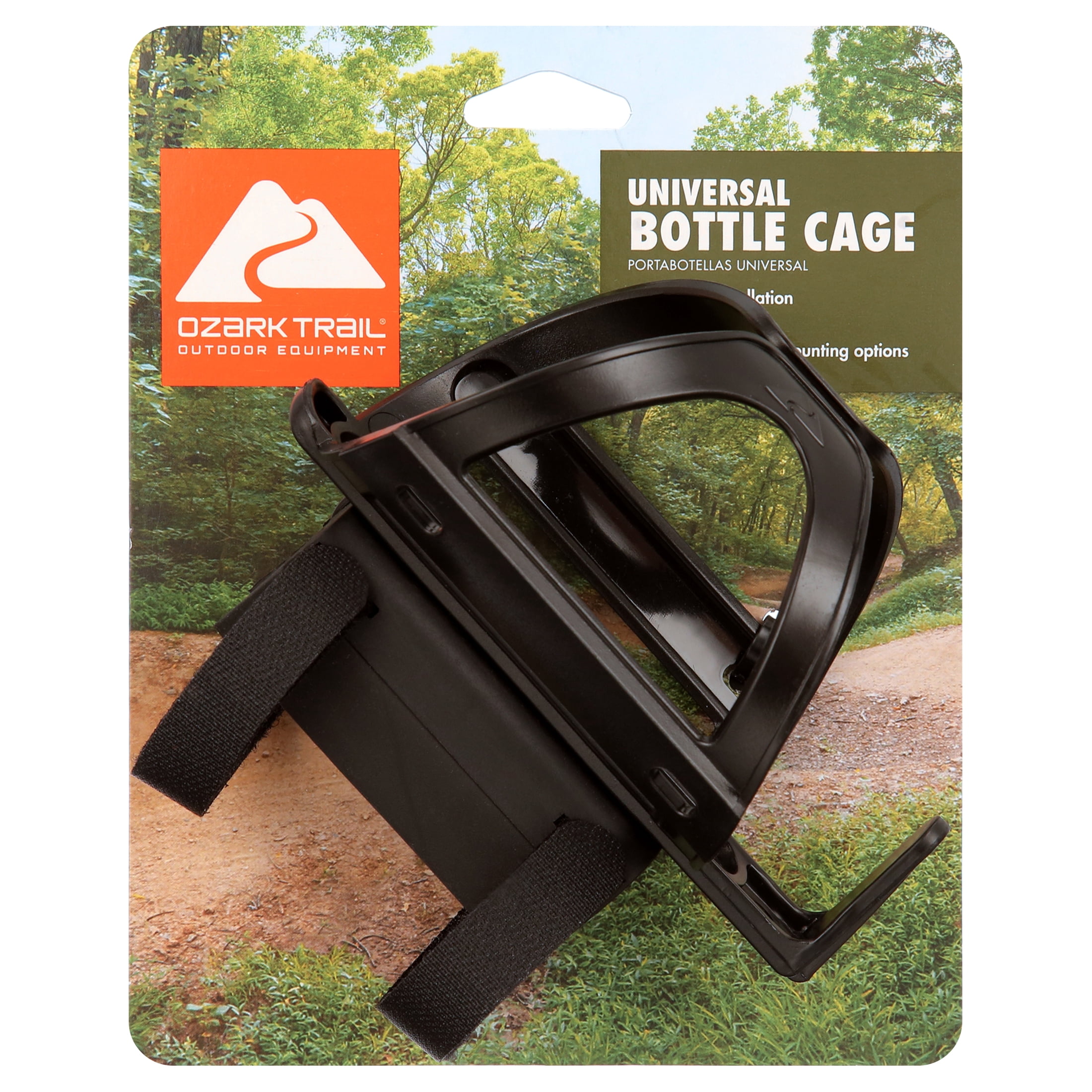 (2 pack) Ozark Trail Bike Water Bottle Cage, Multi-Position Universal Fit, Black