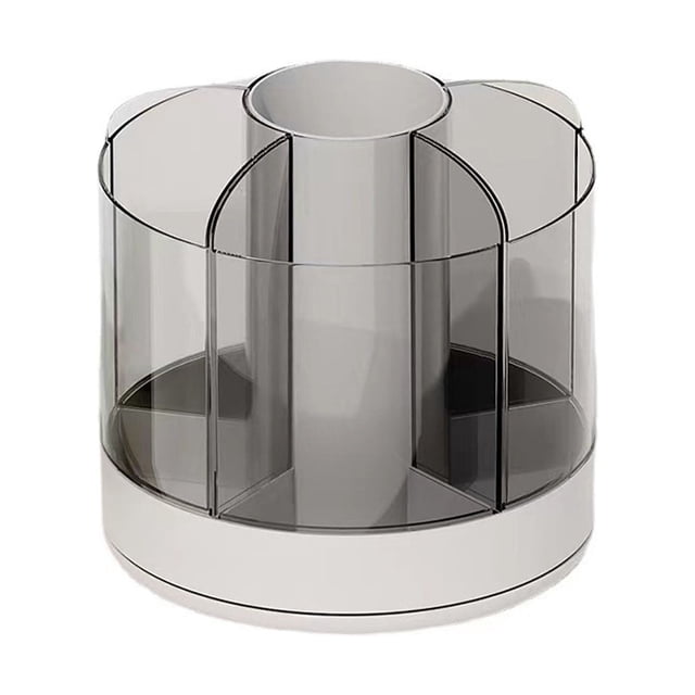 XYAIYT 360 Degree Rotating Desk Organizer with 6 Compartments for Office Supplies Makeup Brushes Jewelry Storage Multipurpose Desk Accessory for Home Office School Use