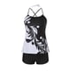 thumbnail image 3 of MKLEKYY Trajes de Baño Tankini Cortos para Mujer, Trajes de Baño Estampados, Trajes de Baño de Dos Piezas con Pantalones Cortos, Traje de Baño Deportivo, 3 of 4
