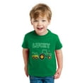 thumbnail image 2 of Tstars Boys Lucky Clover Irish Tractor Loving St Patricks Day Proud Irish Toddler T Shirt, 2 of 8