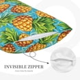 thumbnail image 2 of Plush Throw Pillow Covers, Pineapple Hawaiian Style Pillow Cases with Invisible Zipper, Breathable Microfiber Pillow Cases Standard Size for Sleeping Bedroom Sofa Living Room 16x24, 2 of 5