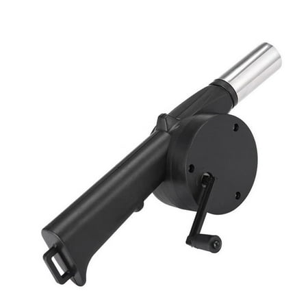Wild Thanksgiving Camping Outdoor Cooking BBQ Fan Air Blower Mini Hand Crank Grill Picnic Stove Accessories For Barbecue Fire Bellows Tool Mother Wedding Green