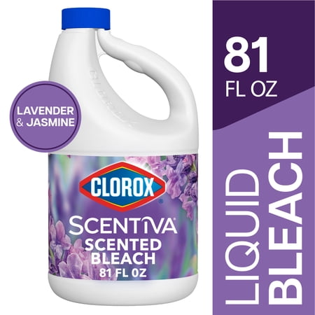Clorox Scentiva Scented Bleach, Disinfecting Cleaner, Lavender and Jasmine, 81 fl oz
