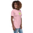 thumbnail image 5 of Floral Women's Relaxed T-Shirt, Women Tshirt Graphic,  Women T Shirts Short Sleeve  (Pink, XL), 5 of 6