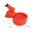 thumbnail image 3 of Gustave 12 Pack Chicken Water Cups 3/8" Thread Automatic Poultry Waterer Feeder Watering Cup Kit Drinking Bowls for Chicken Ducks Goose Turkey, 3 of 9