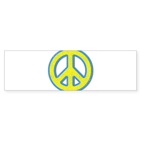 CafePress - Ukraine Flag Ukrainian Pride Peace - 10"x3" Rectangle Bumper Sticker