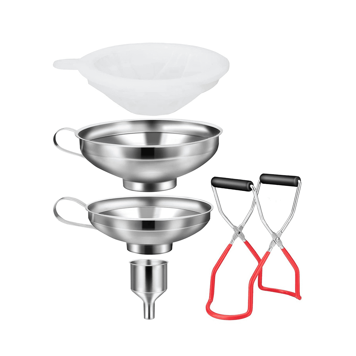 Funnel Stainless Steel Set, Kitchen Jam Funnel, Filling Funnel