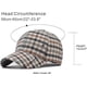 thumbnail image 2 of Gorra de béisbol de lana a cuadros para hombre y mujer - Gorra plana ajustable para otoño e invierno, 2 of 5