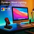 thumbnail image 5 of Induction Speaker, 5-in-1 Foldable Phone Holder, 1500mAh , Colorful LED Ambient Light, Tech Gadgets Gifts for Men Women, for Android Tablet, Black, 5 of 6