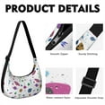 thumbnail image 3 of Space Geek Adjustable Strap Crossbody Bag Lightweight Nylon Space Galaxy Astronaut Planet Starry Night Cosmos Outer Space Cute Celestial Design, 3 of 5