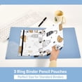 thumbnail image 5 of Interesting Festive Doodles 9.8x7.1in Water Resistant Binder Pouch, 3-Ring Compatible, Transparent Front, 5 of 6